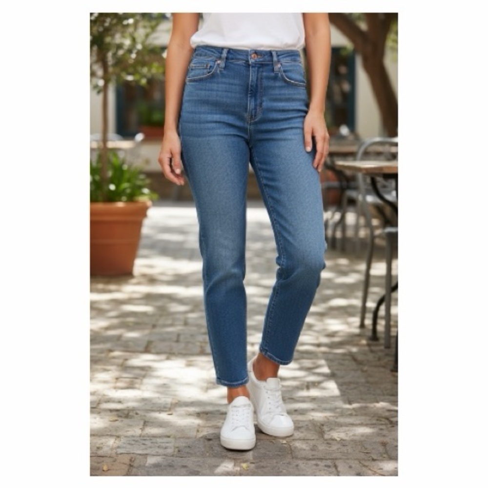 Madewell Denim Jeans with Leather Patch